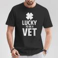 Lucky To Be Aet Orgoglioso Medicoeterinarioeterinario Maglietta Regalos divertidos