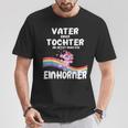 Lustigesater Einer Tochter Einhörner Geburt Baby T-Shirt Lustige Geschenke