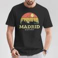Madridintage Camisa De Horizontal City De Madrid Camiseta unisex Regalos divertidos