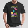 Maglia Laurea In Economia Regalo Laureato Livello Sbloccato Maglietta Regalos divertidos