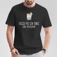Maglia Reggo Più Gin Tonic Che Persone Uomo Donna Maglietta Regalos divertidos