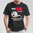 Männer 66 Jahre War Ich Mal Der Fastste 66Th Birthday T-Shirt Lustige Geschenke