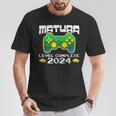 Matura 2024 Level Complete Maturanten Gamer T-Shirt Lustige Geschenke