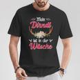 Mein Dirndl Ist In Der Wäsche My Dirndl T-Shirt Lustige Geschenke