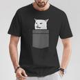 Meme Cat In Bag T-Shirt Lustige Geschenke