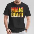 Miami Beach Abiti Da Donna Miami Beach Florida Miami Maglietta Regalos divertidos