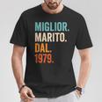 Miglior Marito Dal 1979 Anni 45 Anniversario Matrimonio Maglietta Regalos divertidos