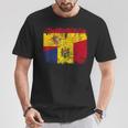 Moldavia España Bandera De La Amistad Moldavia Camiseta unisex Regalos divertidos