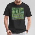 Monet's Water Lilies And Japanese Bridge Maglietta Regalos divertidos