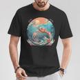 Motivo Con Gamberetti Mare Oceano Gamberetti Oceano Mare Animali Marini Mammiferi Maglietta Regalos divertidos
