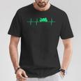 Motorrad Herzschlag Biker Ekg Motorradfahrer T-Shirt Lustige Geschenke