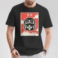 Muñeca Daruma Retro Japón Envejecido Y Budismo Zen Daruma Camiseta unisex Regalos divertidos