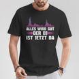 Music Mixer Der Discjockey Ist Jetzt Da T-Shirt Lustige Geschenke