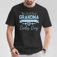 New Baby Announcement Boy 1St Time Grandma T-Shirt Funny Gifts