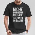 Nicht Schubsen Schnitzel Im Bauch T-Shirt Lustige Geschenke