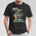 Nichts Gefangen Ist Auch Geangelt Fischer Bier T-Shirt Lustige Geschenke