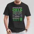 Nivel 8Ideojugador Desbloqueado 8 Años 2016 Camiseta unisex Regalos divertidos
