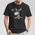 Nö Grummeliger Donkey Casual Stures Störrische Maultier T-Shirt Lustige Geschenke