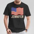 Nome Nome Nome Cittadinanza Jennifer Compleanno Personalizzato Maglietta Regalos divertidos