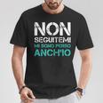 Non Seguitemi Sono Perso Anch'io Uomo Divertente Maglietta Regalos divertidos