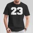 Number 23 Sports Jersey Player 23 Fan Front Printarsity Maglietta Regalos divertidos