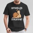 Offizieller Snail Sleep Schlafanzug Snail Late Sleeper T-Shirt Lustige Geschenke