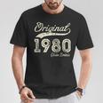 Original 1980 44 Años Cumpleaños Hombre Fabricado En 1980 Camiseta unisex Regalos divertidos