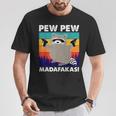 Pew Pew Madafakas Crazy Mapache Gun Regalos Divertidos Camiseta unisex Regalos divertidos