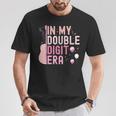 Pink In My Double Digits Era 10 Year Old 10Th Birthday Girl T-Shirt Personalized Gifts