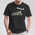 Planespotter Evolution Pilots Planespotter T-Shirt Lustige Geschenke