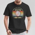 Pluto Never Forget Retro Space Scienceintage Maglietta Regalos divertidos