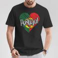 Portugal For Portuguese Heart Flag For Portugal T-Shirt Lustige Geschenke