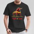 Proud Of Spain Bull Flags Español Pamplona T-Shirt Lustige Geschenke