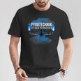 With Pyrotechnik Ist Kein Krim Pyro Bengalo Blue T-Shirt Lustige Geschenke