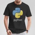 Python Coder Programador Programador Programador Desarrolladores Camiseta unisex Regalos divertidos