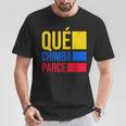 Qué Chimba Parce Colombia Flag Retro Vintage Colombian Slang T-Shirt Funny Gifts