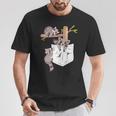 Racoon Lover Camicia Carina Racoon Pocket Per Bambini Racoon Maglietta Regalos divertidos