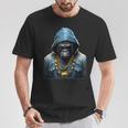 Rapper Gorilla I Retro Hip Hop I Gorilla Hip Hop Gangster T-Shirt Lustige Geschenke