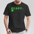 Ready C64 Heimcomputer 80Er Retro Gamer Erinnerung Geschenk T-Shirt Lustige Geschenke