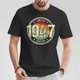 Retro 77 Años Nacido En 1947 Edición Limitada 77 Cumpleaños Camiseta unisex Regalos divertidos