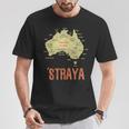 Retro Australia Day Australia Mappa Outback Australiano Maglietta Regalos divertidos