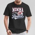 Retro Mommy Momma Of The Number 1 Rookie Baseball T-Shirt Personalized Gifts
