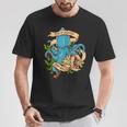 Rise Of Kraken Old School Tattoo Octopus Sea Monster Camiseta unisex Regalos divertidos