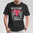 Rockin Desde 1964 Rock & Roll Cumpleaños Retro Rock And Roll Camiseta unisex Regalos divertidos
