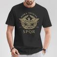 Roma Invicta Spqr Águila Romana Envejecida Camiseta unisex Regalos divertidos