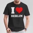 Rotes Herz Ich Liebe Berlin T-Shirt Lustige Geschenke