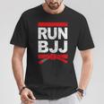 Run Bjj Brazilian Jiu-Jitsu Bjj Belt T-Shirt Lustige Geschenke