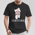 Sardegna Sardinien Karte Flagge Urlaub Italien T-Shirt Lustige Geschenke