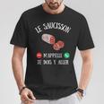 Saucisson M’Appelle Homme Humour Charcuterie Idée Cadeau T-Shirt Cadeaux drôles
