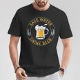 Save Water Drink Beer Drinking Team Beer Lover Maglietta Regalos divertidos